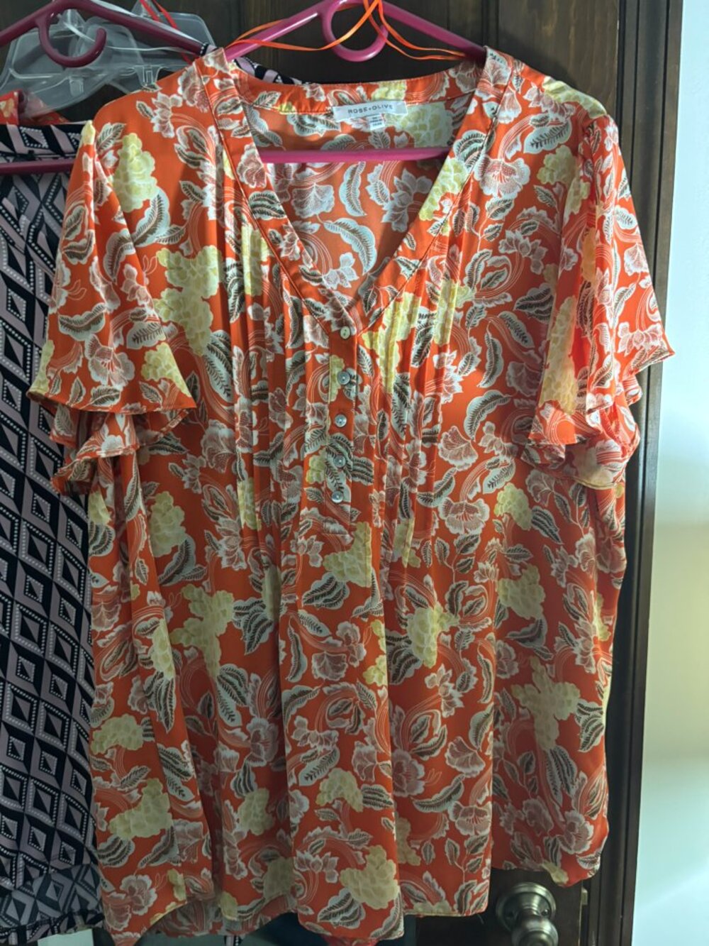 Rose and Olive Blouse